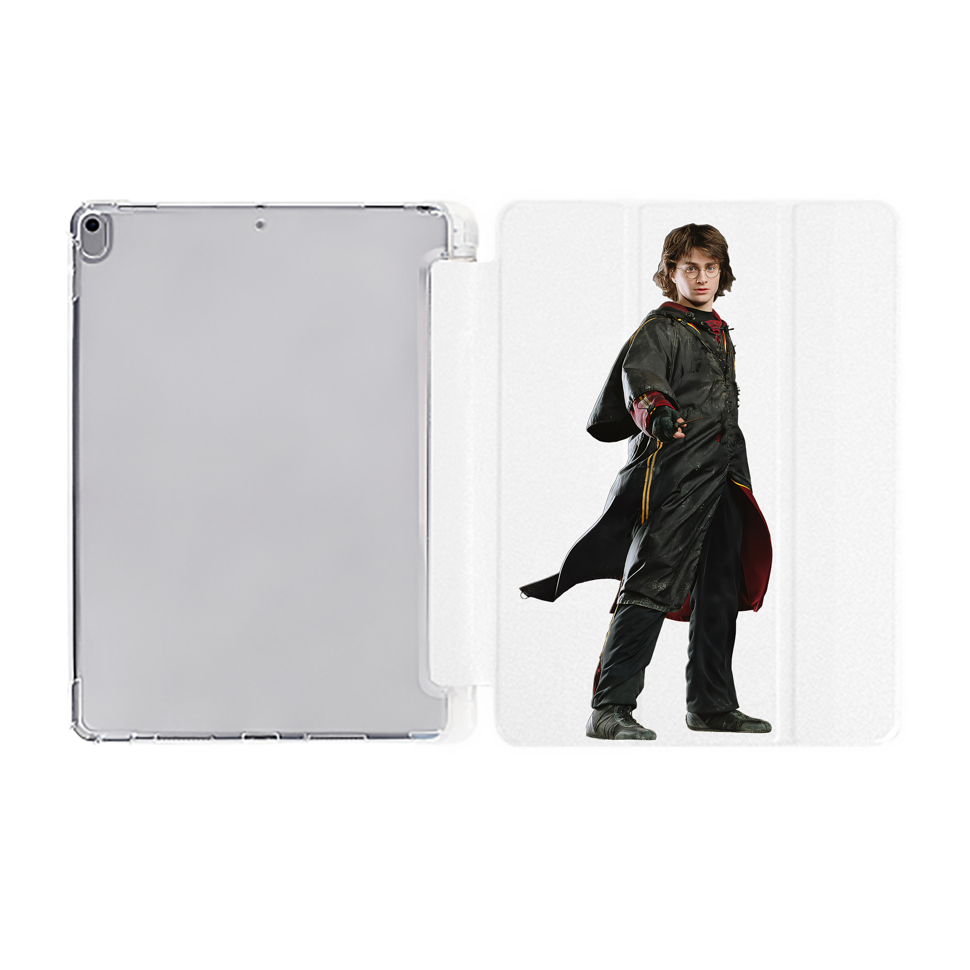 （画像用） Harry Potter ハリー・ポッターシリーズ IPad ケース ペン収納付き 三つ折りスタンド PUレザー×シリコン 対応機種9.5/10.5/10.9インチ